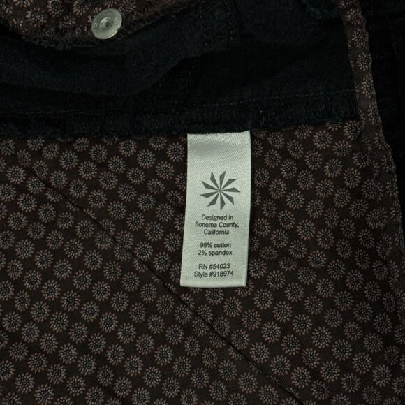 Athleta Skirt Womens Size 12 Black Corduroy Mini Pockets Minimal Academic Casual - Picture 6 of 12